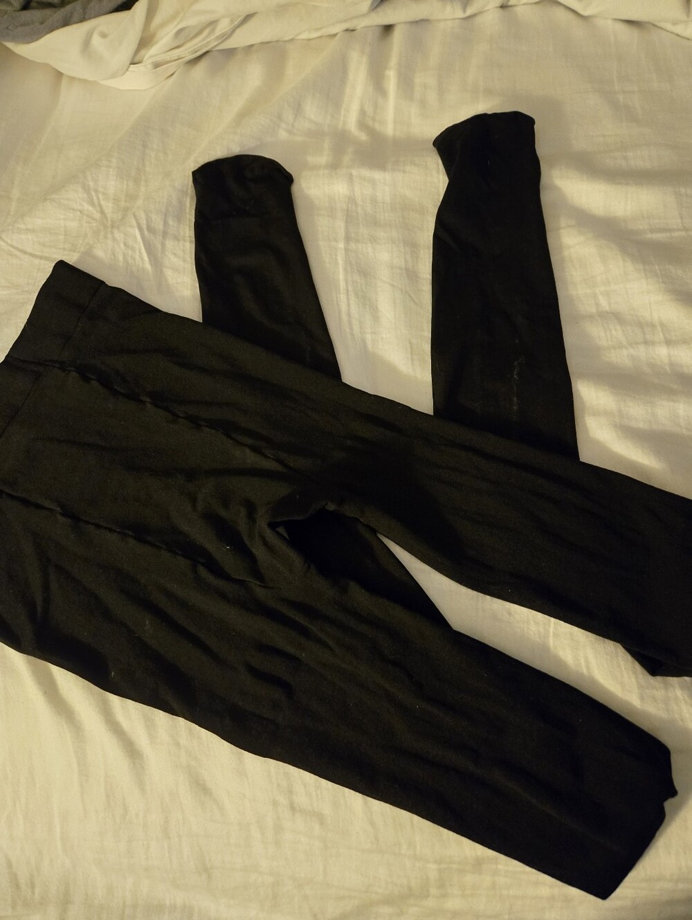 Black Womens Opaque Leggings - Brand Unspecified